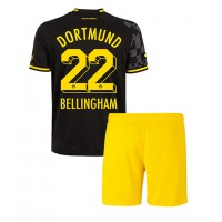 Borussia Dortmund Jude Bellingham #22 Fußballbekleidung Auswärtstrikot Kinder 2022-23 Kurzarm (+ kurze hosen)